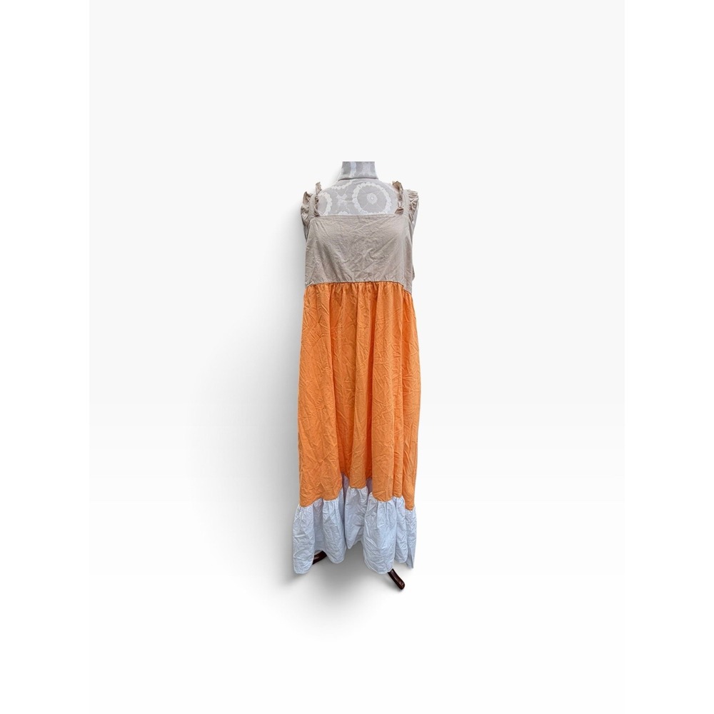 Nordstrom's  Tiered Boho Hippie Ruffles XL Dress Maxi Flowy Beachy Pockets